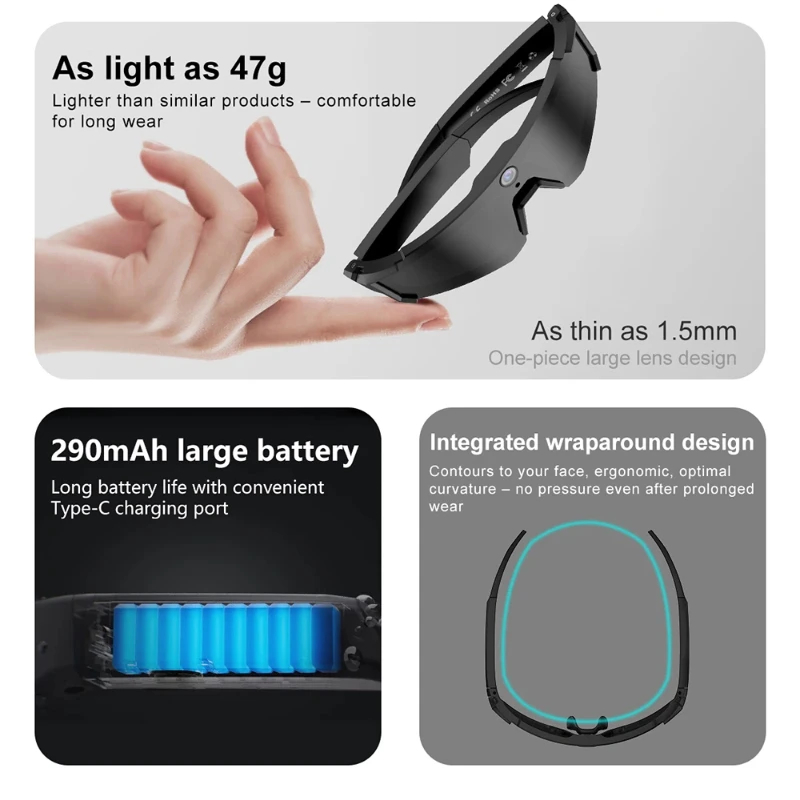 Smart Glasses Lens - 원플러스 AI 스마트 안경 ChatGPT 8K
