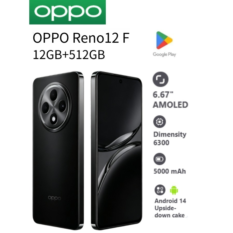 Oppo Reno 12 - 2026년 신제품 6.67인치 120Hz HD+ AMOLED